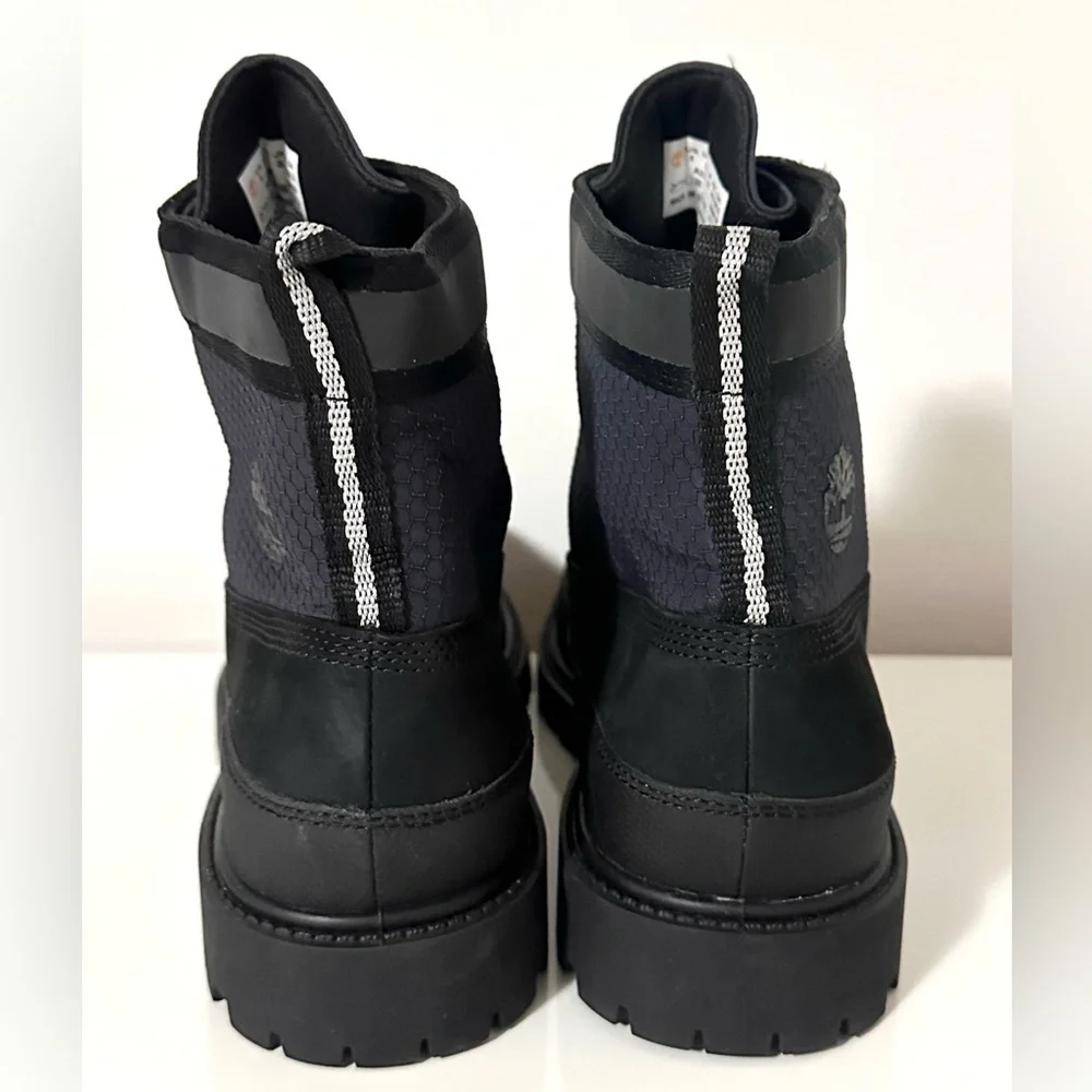 Timberland Women’s Heritage 6 Inch Waterproof Front Zip Boots Nubuck Leather 8